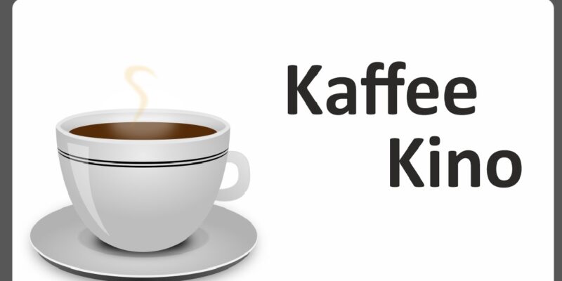 Bild von einer Tasse Kaffee und dem Logo der Stadtbücherei Neukirchen-Vluyn